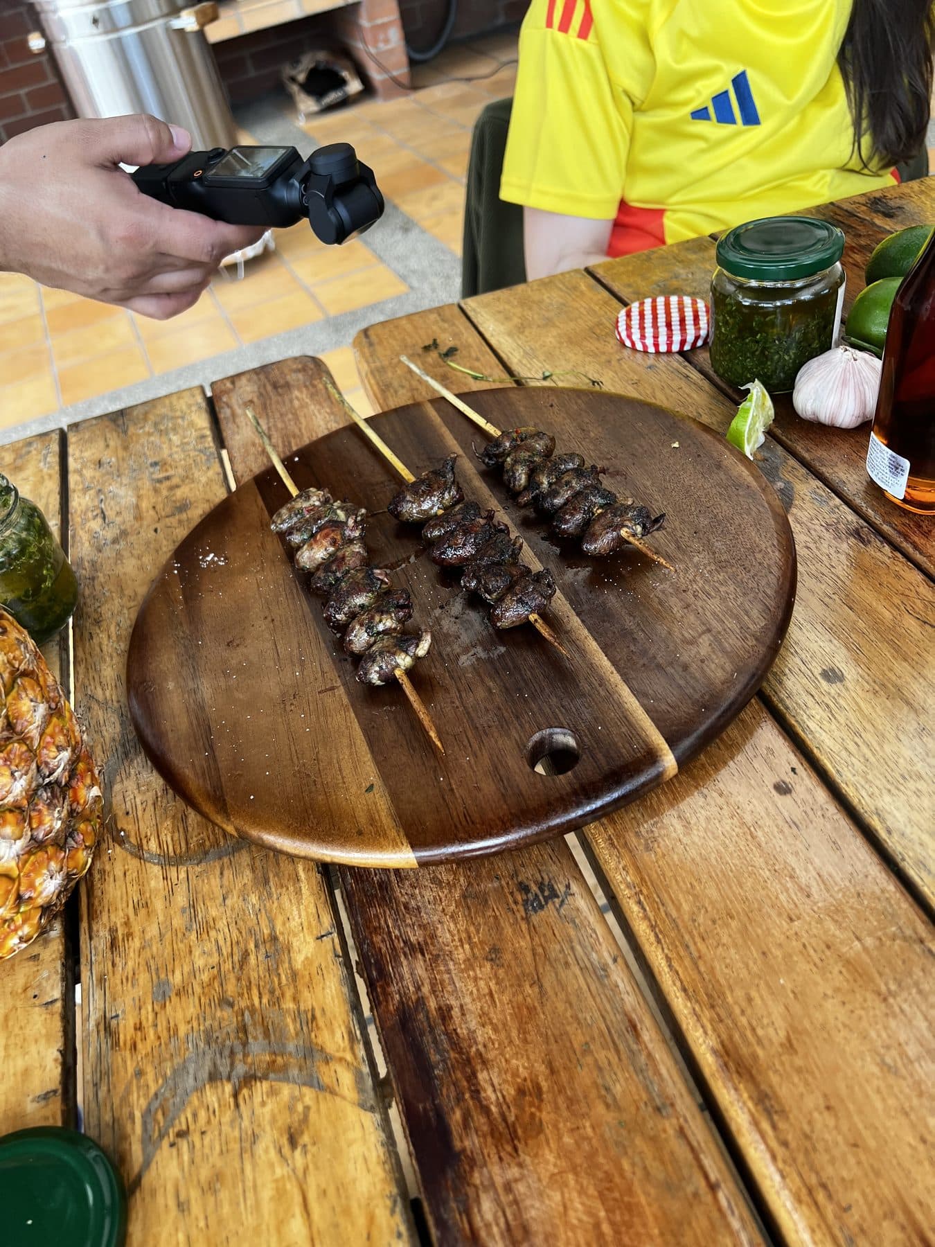 Pinchos a la parrilla